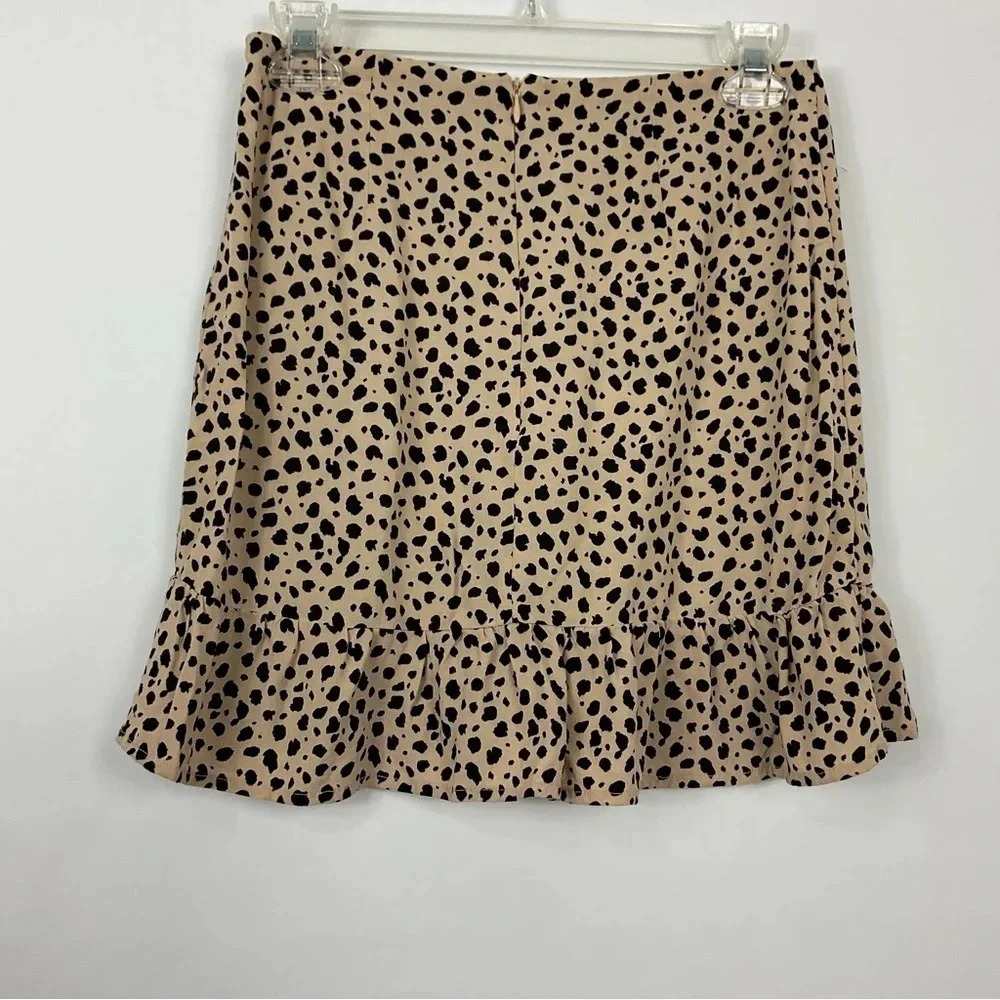 Pacsun Lottie Moss Cheetah Print Ruffle Skirt Size Small - Picture 3 of 7